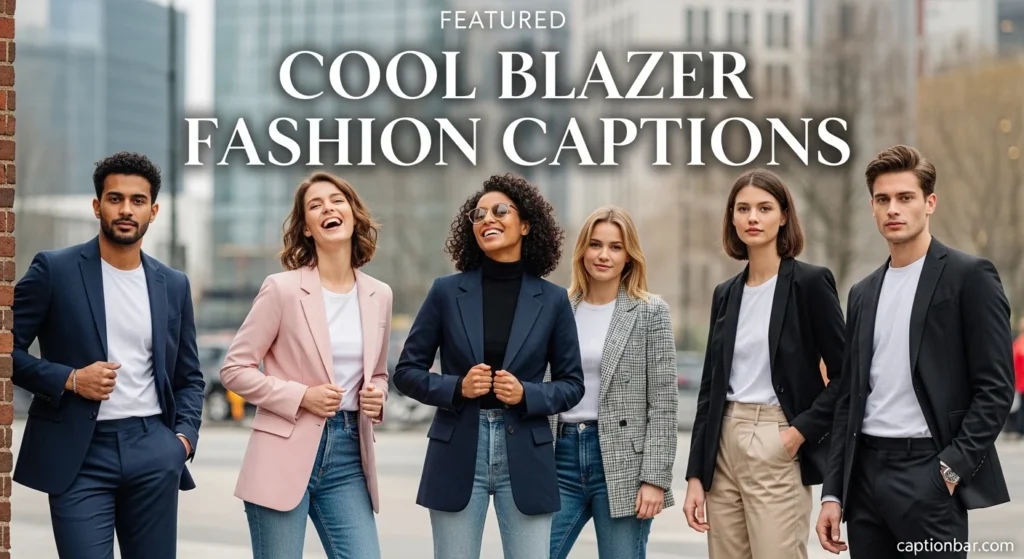 Cool Blazer Fashion Captions