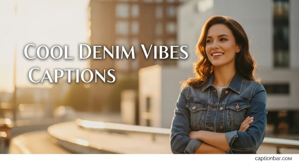 Cool Denim Vibes Captions