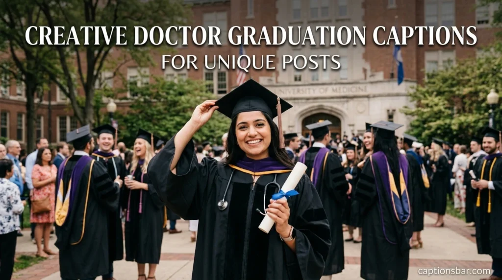 Creative Doctor Graduation Captions for Unique Posts