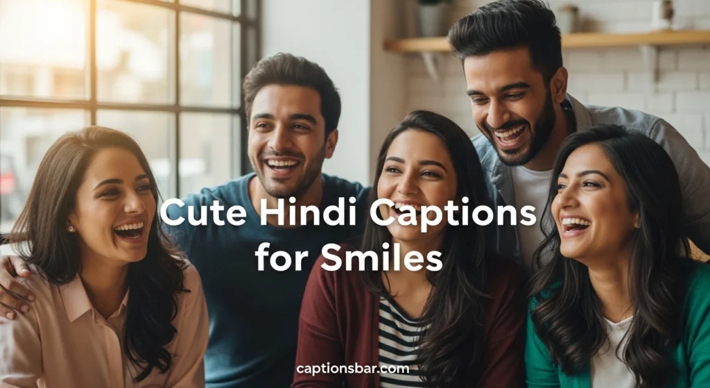Cute Hindi Captions for Smiles