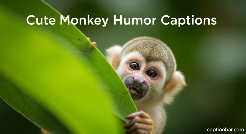 Cute Monkey Humor Captions