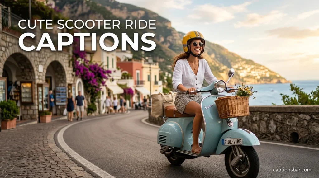 Cute Scooter Ride Captions