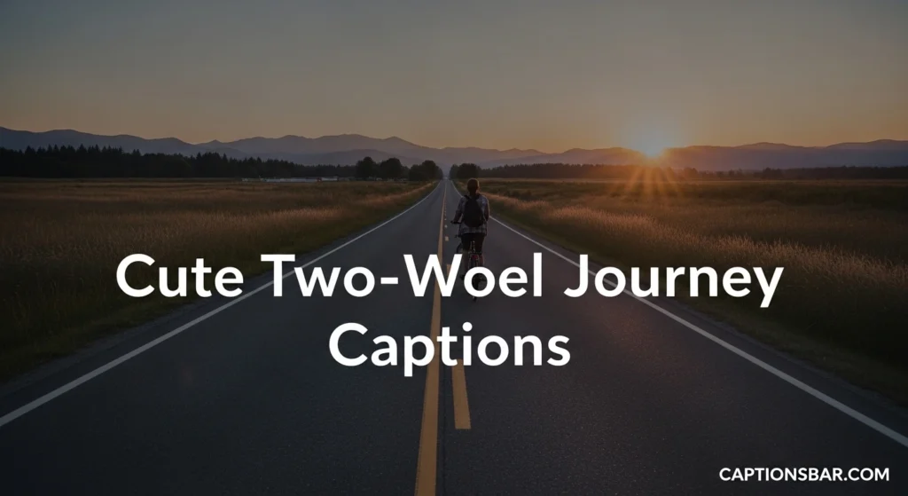 Cute Two-Wheel Journey Captions