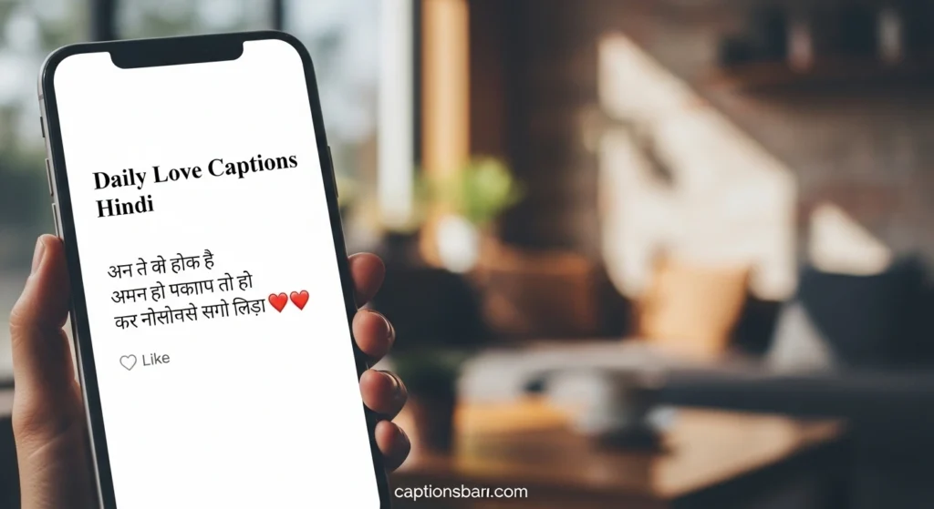 Daily Love Captions Hindi