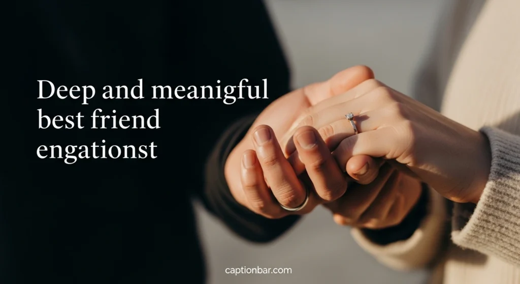 Deep and meaningful best friend engagement captions