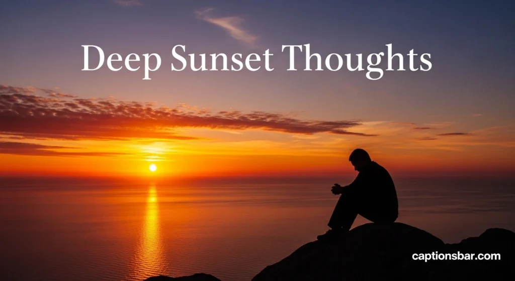 Deep Sunset Thoughts