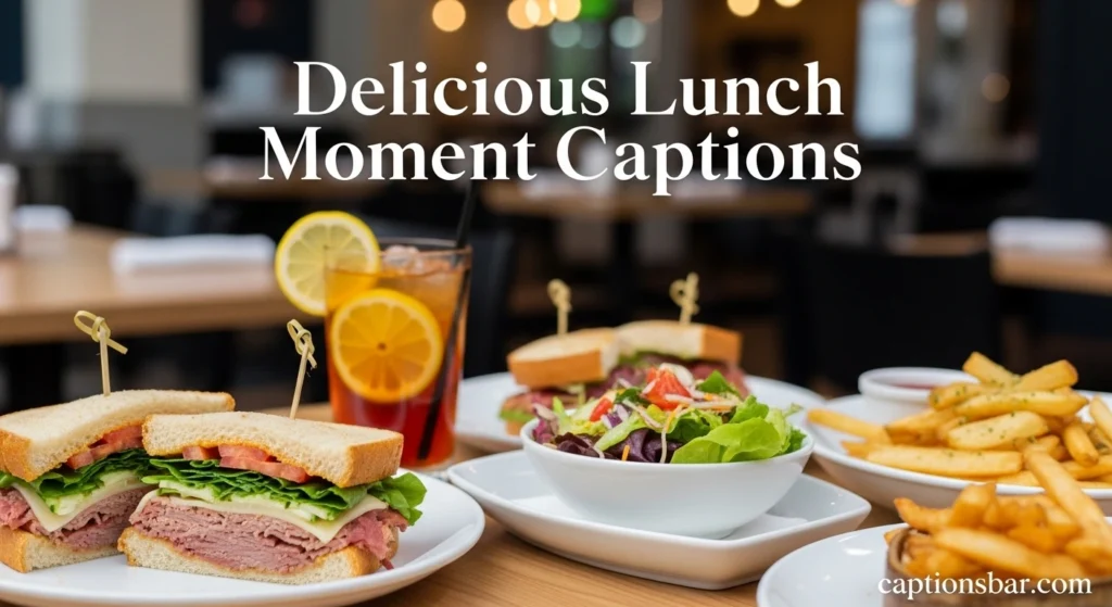 Delicious Lunch Moment Captions