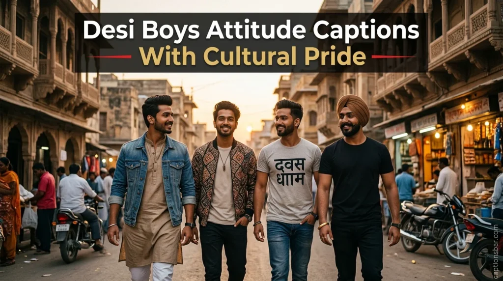 Desi Boys Attitude Captions With Cultural Pride