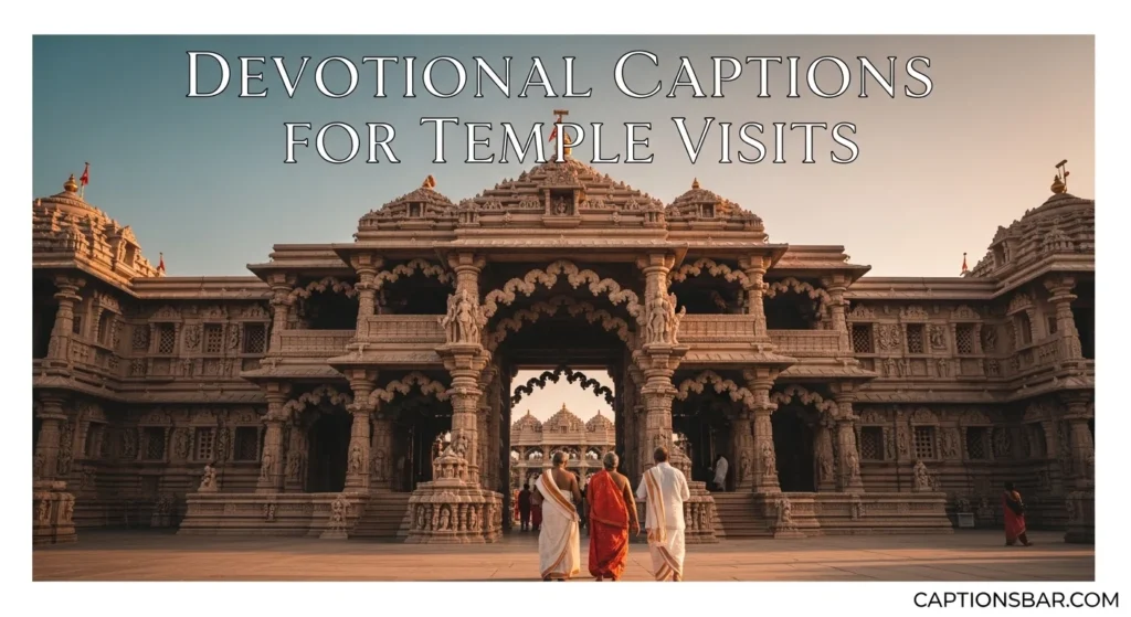 Devotional Captions for Temple Visits