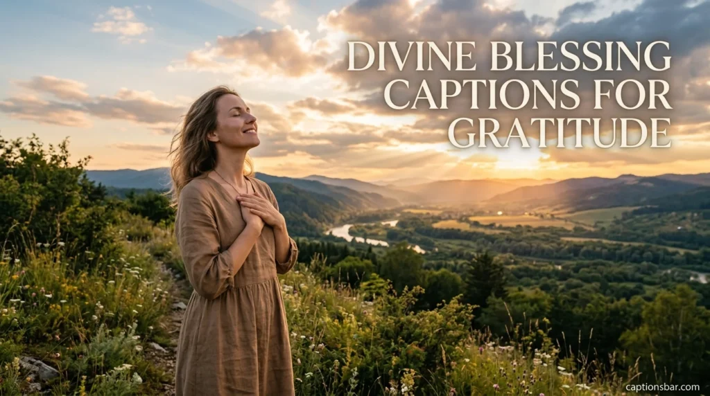 Divine Blessing Captions for Gratitude
