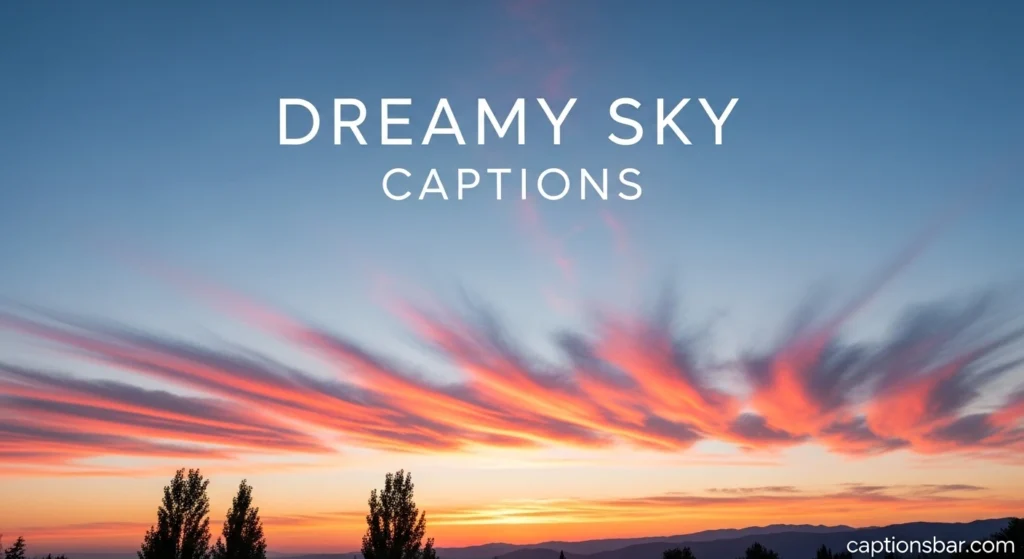 Dreamy Sky Captions