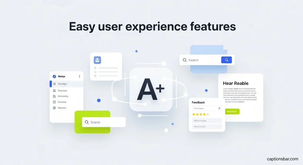 Easy user experience features