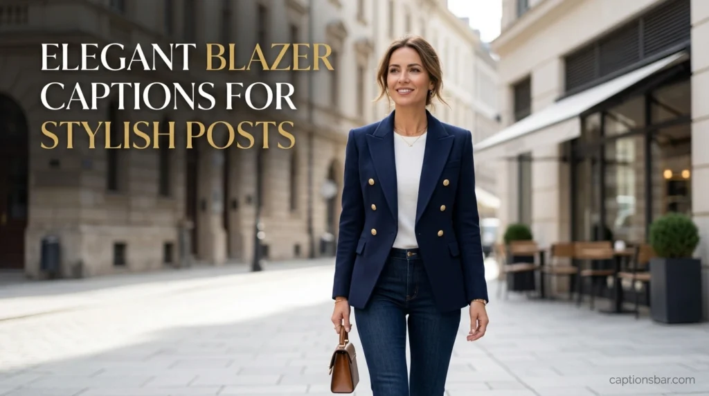Elegant Blazer Captions for Stylish Posts