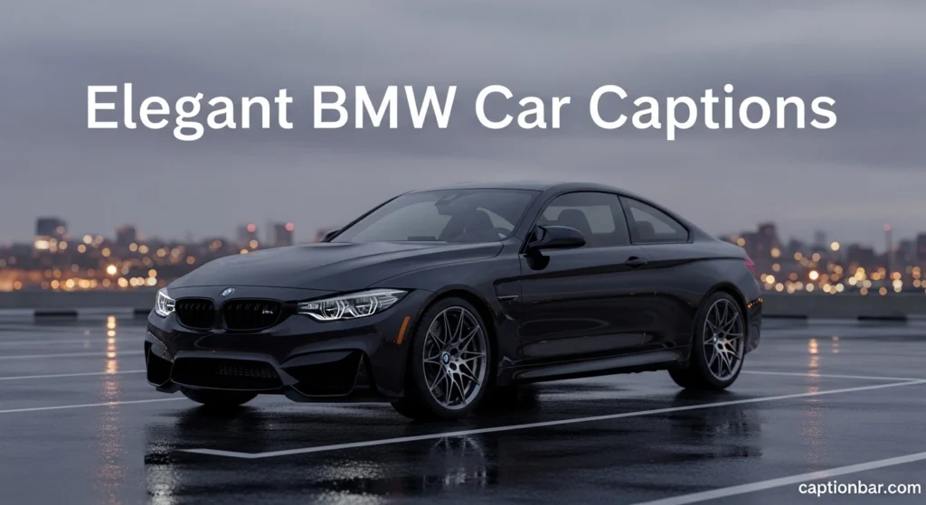 Elegant BMW Car Captions