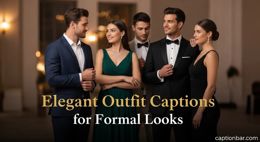 Elegant Outfit Captions for Formal Looks