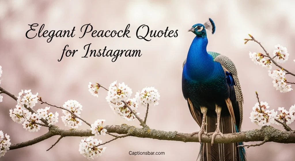 Elegant Peacock Quotes for Instagram