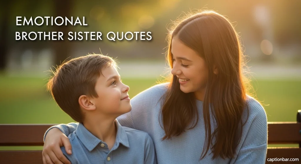 Emotional Brother Sister Quotes