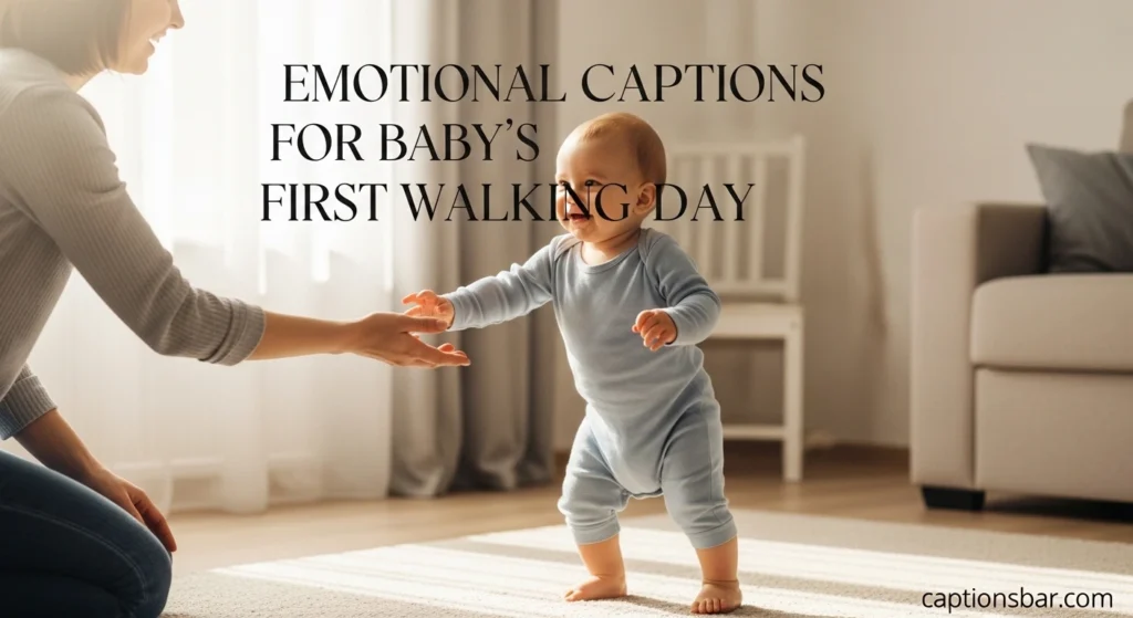Emotional Captions for Babyβs First Walking Day