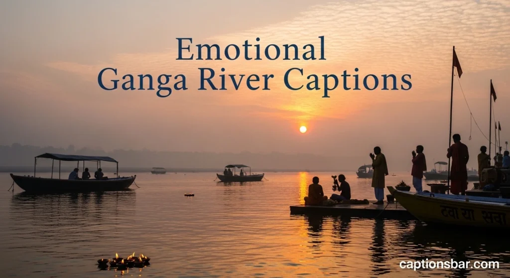 Emotional Ganga River Captions