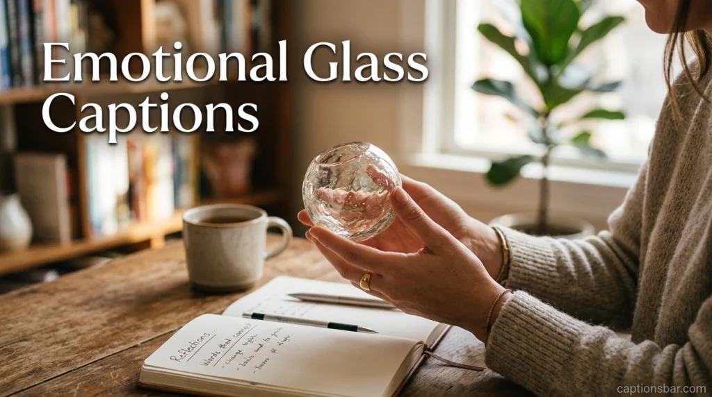 Emotional Glass Captions