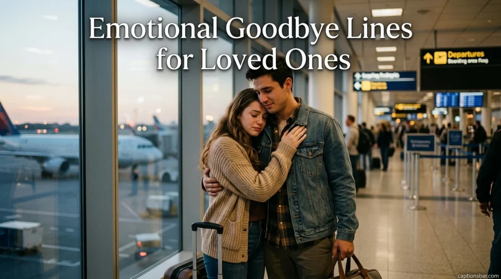 Emotional Goodbye Lines for Loved Ones