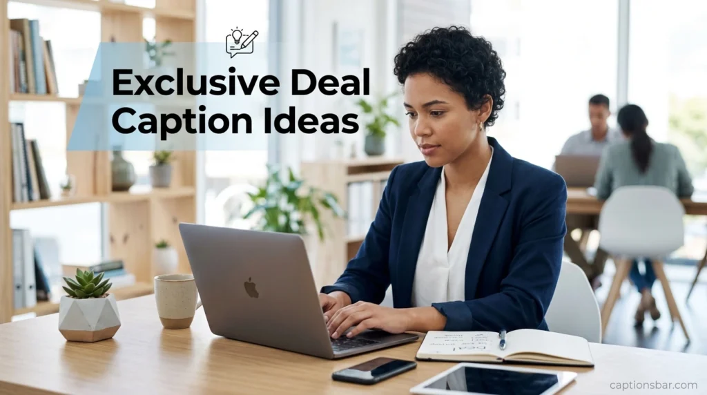 Exclusive Deal Caption Ideas