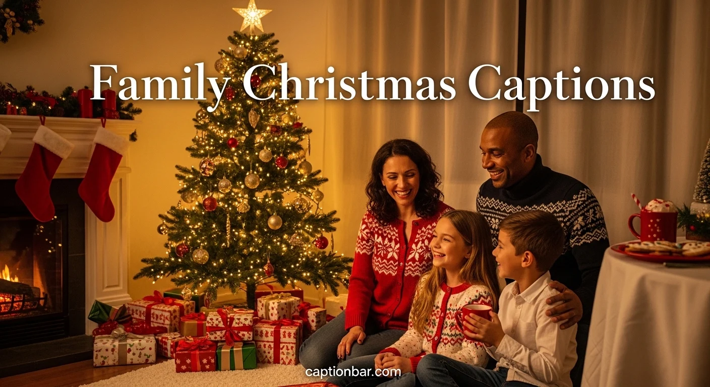 Family Christmas Captions