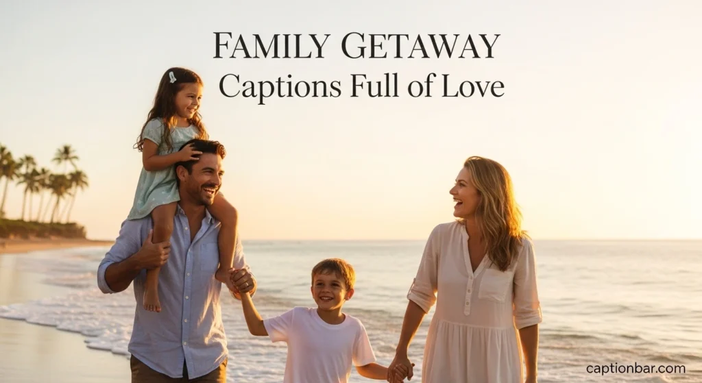 Family Getaway Captions Full of Love