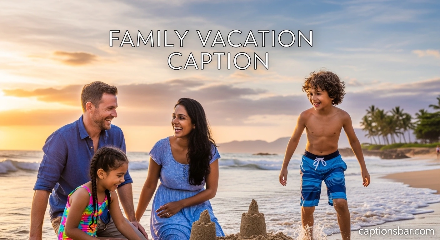 Family Vacation Caption