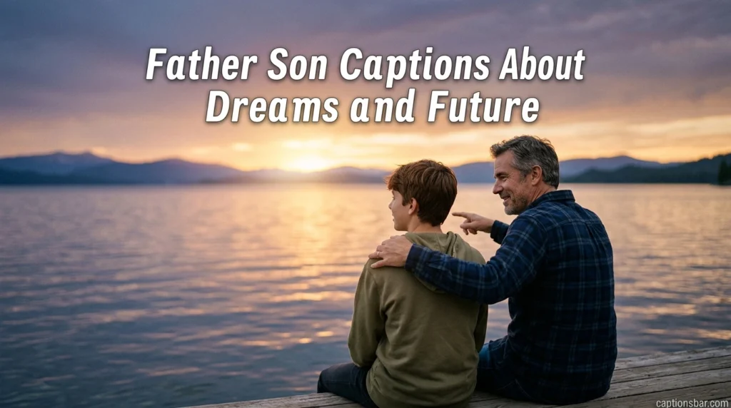 Father Son Captions About Dreams and Future