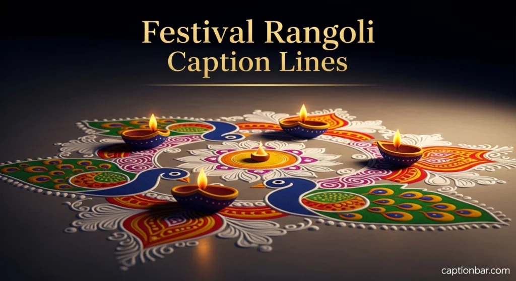 Festival Rangoli Caption Lines