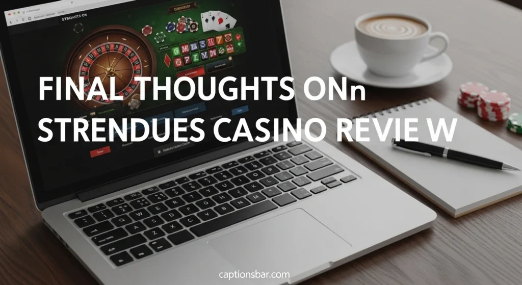 Final Thoughts on Strendus Casino Review