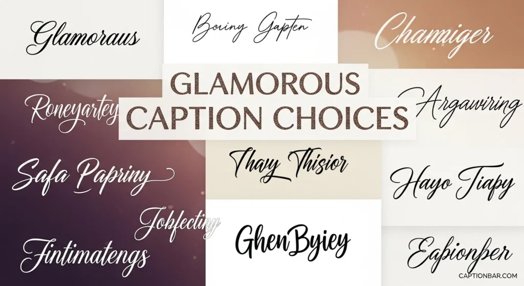 Glamorous Caption Choices