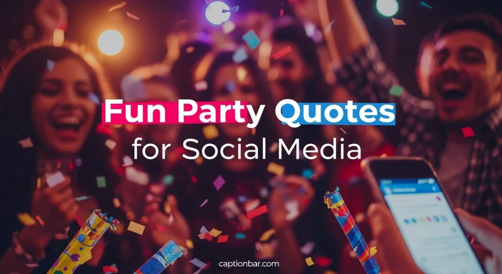 Fun Party Quotes for Social Media