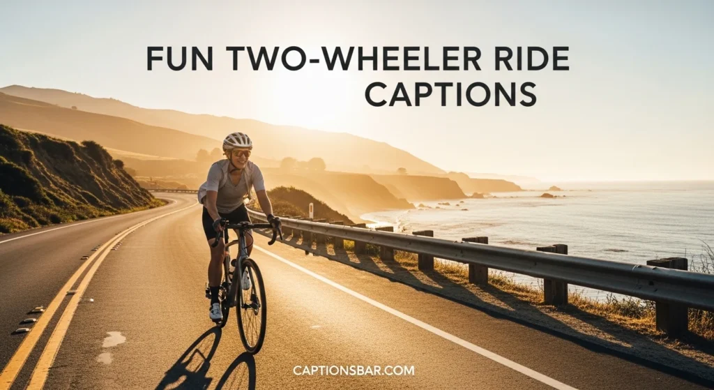 Fun Two-Wheeler Ride Captions