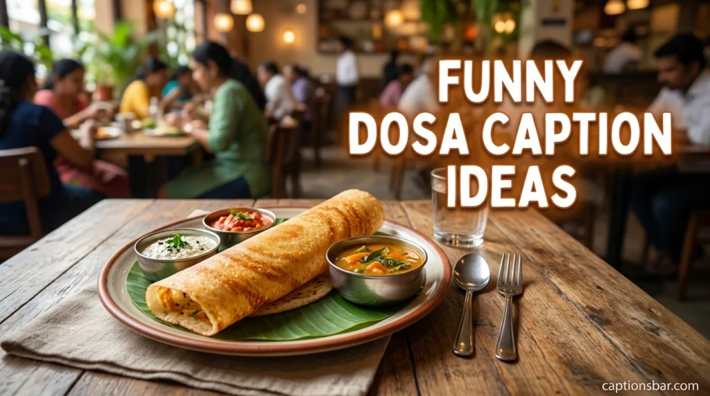 Funny Dosa Caption Ideas