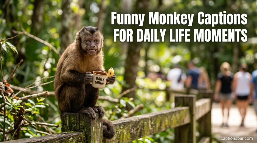 Funny Monkey Captions for Daily Life Moments