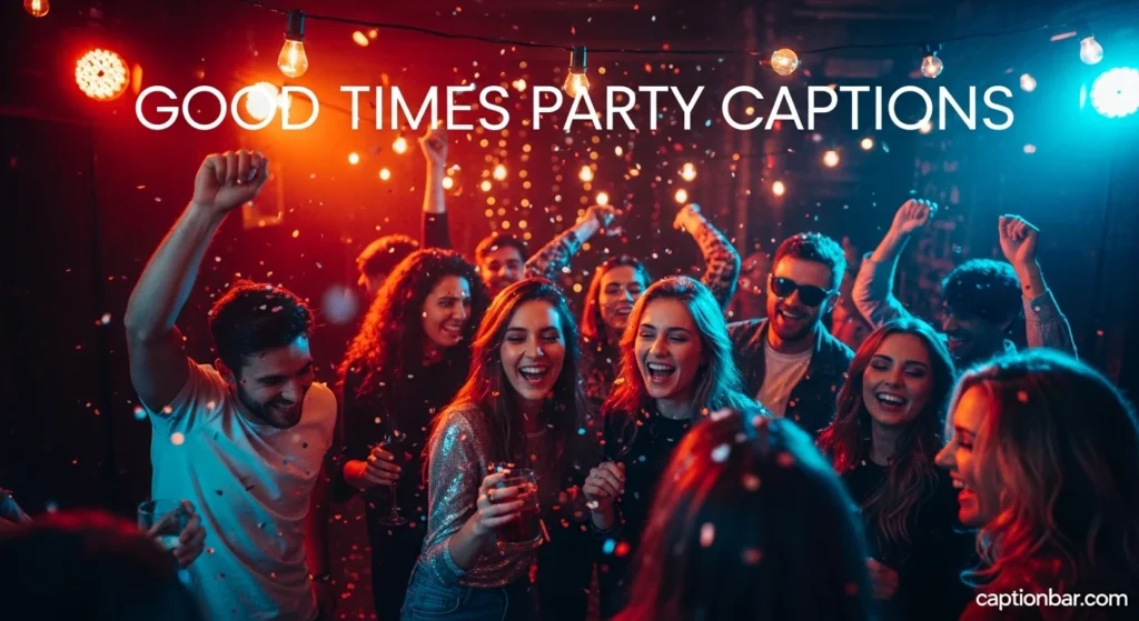 Good Times Party Captions