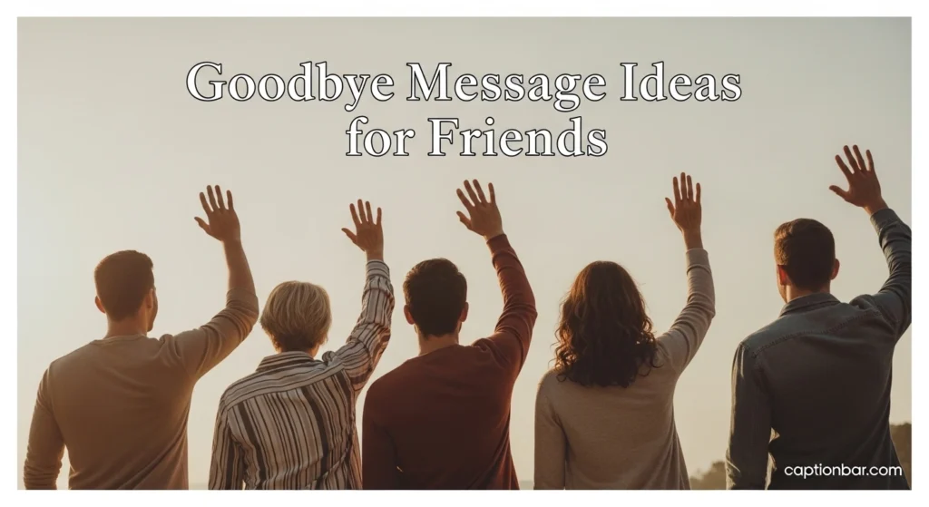 Goodbye Message Ideas for Friends