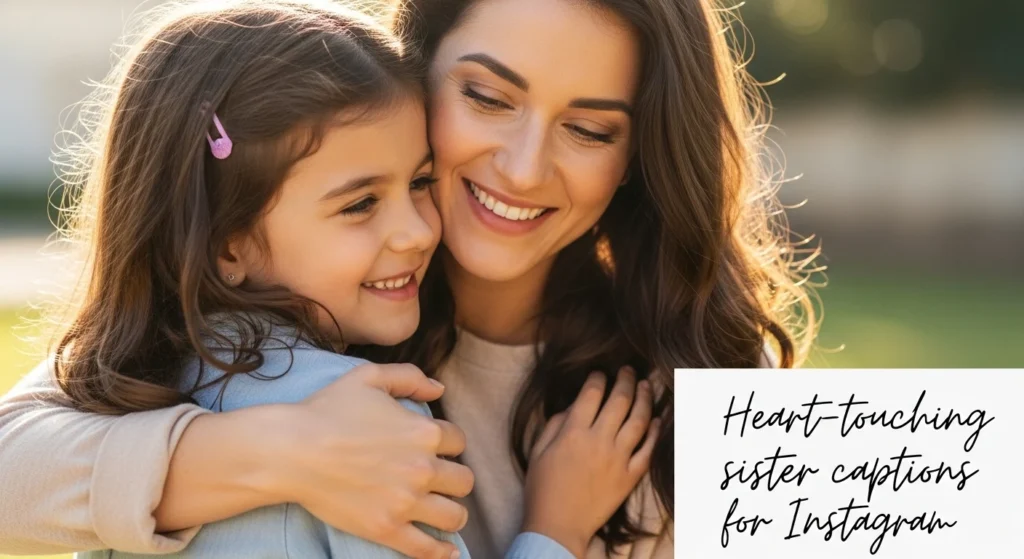 Heart-touching sister captions for Instagram