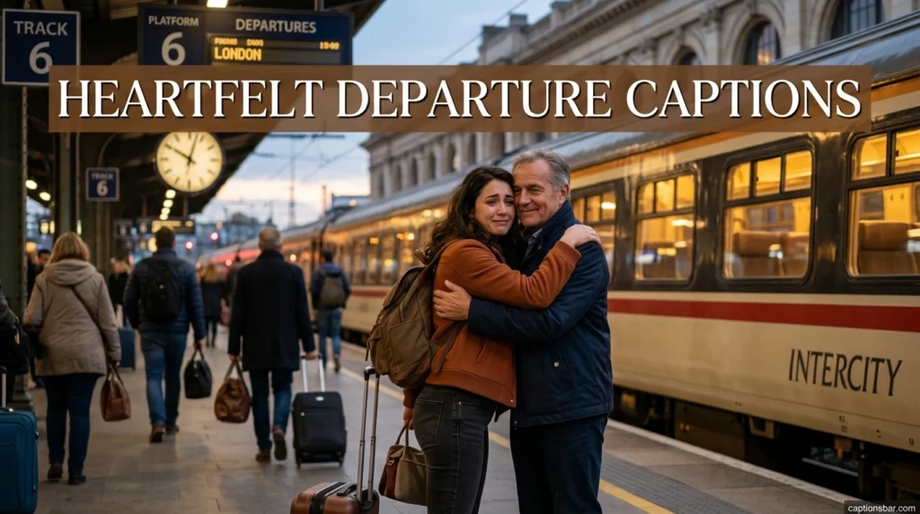 Heartfelt Departure Captions