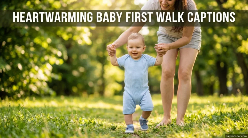Heartwarming Baby First Walk Captions
