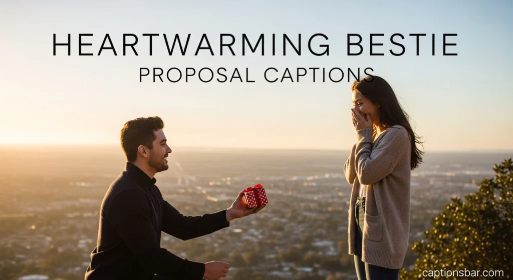 Heartwarming Bestie Proposal Captions