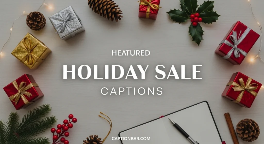 Holiday Sale Captions