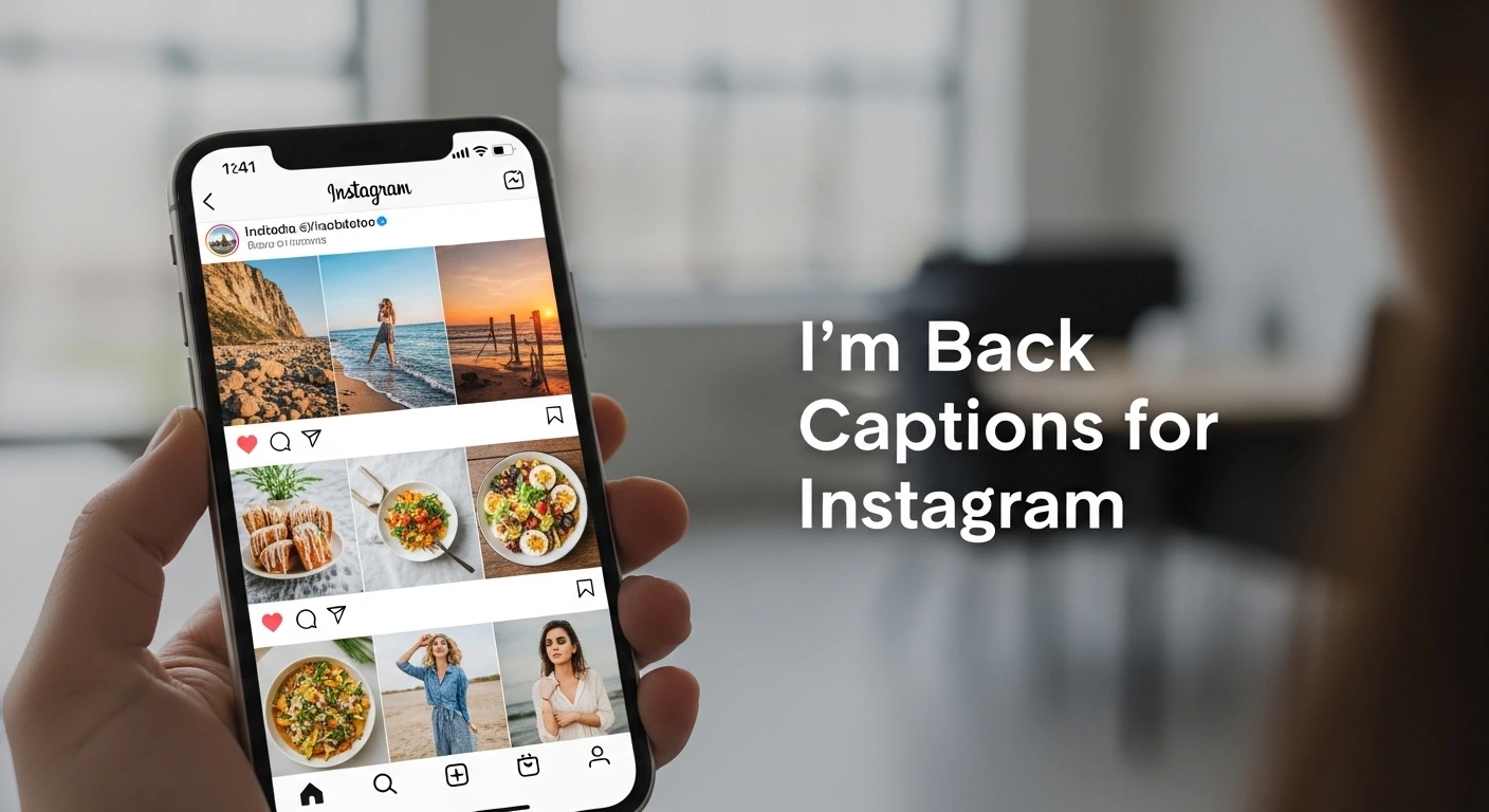 I’m Back Captions for Instagram