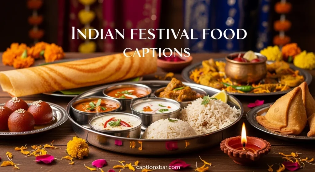 Indian Festival Food Captions