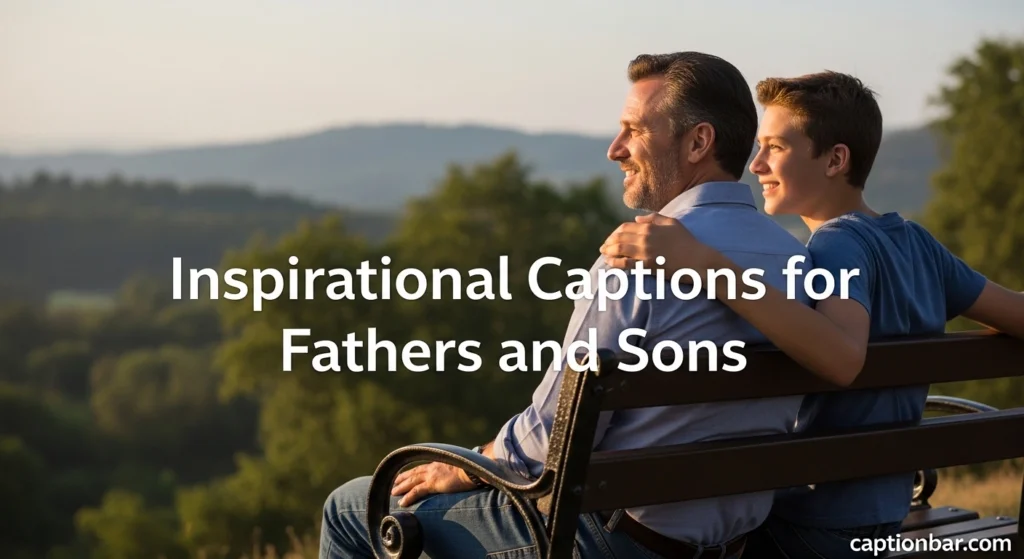 Inspirational Captions for Fathers and Sons