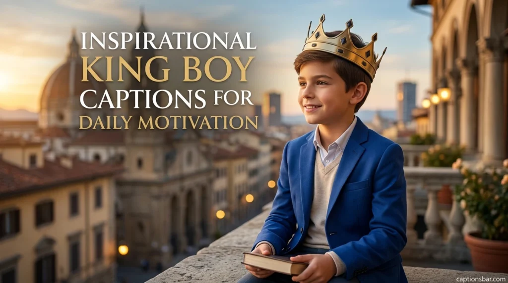 Inspirational King Boy Captions for Daily Motivation