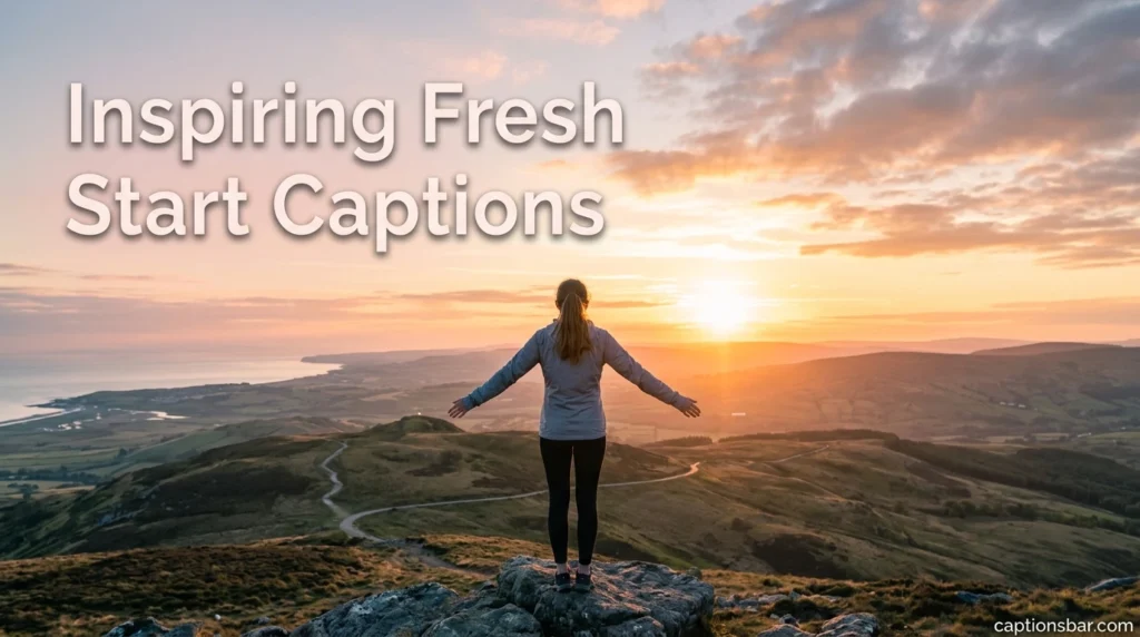 Inspiring Fresh Start Captions