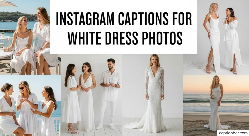 Instagram Captions for White Dress Photos